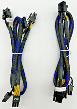 2 Pack) PCI-E 6 Pin to Dual PCI-e 8(6+2) Pin Y Cable Graphics Card Power picture
