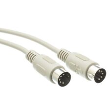 6FT AT Keyboard Cable  Din5 Male TO Male  5 Conductor  Straight  10I5-02106 picture