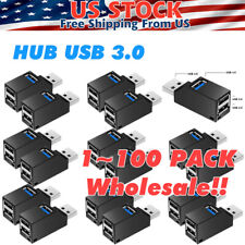 USB 3.0 Hub 3 Ports Splitter High Speed Data Transfer For PC Laptop Macbook Lot picture