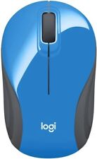 Logitech Wireless Mini Mouse M187 Ultra Portable 1000 DPI Optical 3-Button, Blue picture