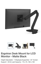 Ergotron Monitor Mount. Supports Up To 34” Width/20lb. Full Motion Mount picture