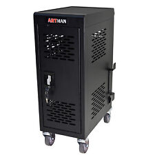 Mobile Charging Cart Cabinet for Laptop Tablet 16-Compartment Removable w/ Lock picture