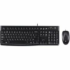 CASE OF 4 BRAND NEW Logitech MK120 Wired USB Keyboard and Mouse  picture