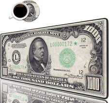 Gaming Mouse Pad, 1000 Dollar Bill Pattern Printing Desk Pad, Washable Desk Mat picture