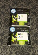 New  GENUINE HP 62XL Black & 62XL Tri-Color Orginal Ink Cartridges EXP 2025 NIB  picture