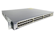 Cisco Catalyst 3750 WS-C3750-48PS-S v08 48-Port PoE Fast Ethernet Switch I 4xSFP picture
