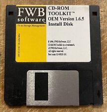 Vintage FWB CD-ROM TOOLKIT O EM Version 1.6.5 Floppy TESTED and WORKING picture