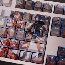 Mostima Arknights Games PBT Transparent Keycaps Cherry MX Mechanical Keybaord picture