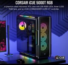 Corsair iCUE 5000T RGB CC-9011230-WW Black Steel / Plastic / Tempered Glass ATX picture