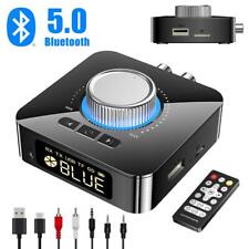 Bluetooth 5.0 Receiver Digital Transmitter LED HiFi Stereo AUX RCA Audio Adapter picture