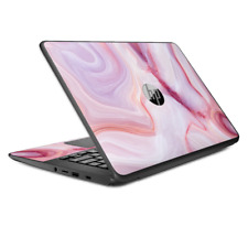 Skins Decal Wrap for HP Chromebook 14 Pink Stone Marble Geode picture