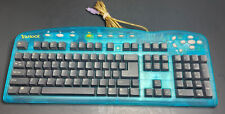 Yahoo Direct Access Internet Keyboard Vintage 1999 PC Rare Blue Missing F10 Key picture