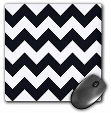 3dRose Black and white chevron pattern MousePad picture