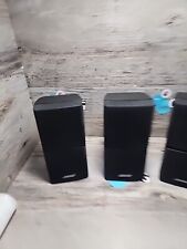 PAIR(3) OF BOSE DOUBLE CUBE ACOUSTIMASS LIFESTYLE SPEAKERS. BLACK. WORKS GREAT  picture