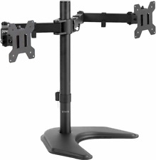 VIVO STAND-V002F Dual LED LCD Monitor Free-Standing Desk Stand for 2 Screens up picture