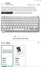 $36 Macally Small Bluetooth Keyboard For Mac - Multi Device Wireless Keyboard picture