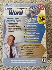 NEW VIDEO PROFESSOR LEARN WORD COMPLETE 3-CD SET VINTAGE FACTORY SEALED picture