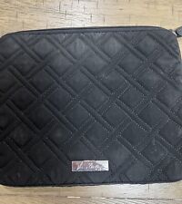 Vera Bradley Laptop Sleeve Black Quilted Tablet Carrying Case 11” e-reader nice picture