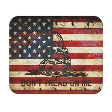 American and Gadsden Flag composition Print on Mouse Pad - Don't tread on me picture