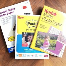 New Kodak Ink Jet Photo Paper - Post It Sticky - Epson - Lot of 3 Sealed NIB picture