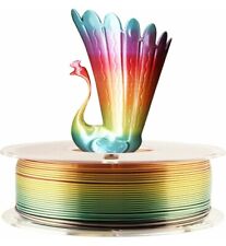 Silk Shiny Fast Color Gradient Change Rainbow Multicolored 3D Printer PLA... picture