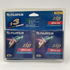 Fujifilm Zip 100mb Disk IBM Formatted 2 Pack Sealed picture