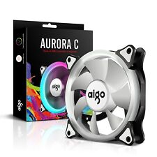 Aigo Aurora RGB LED 120mm Case Fan High Performance High Cooling Cooler picture
