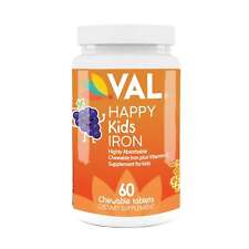 VAL Happy Kids Iron Supplement for Kids, Sugar Free, Fantastic Grape Flavor, Fun picture