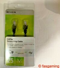 Belkin RJ-45 FastCAT 5e Patch Cable, Snagless Molded, 25', Black NIP picture
