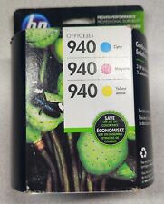 Genuine HP 940 Ink Cartridge - 3 Pack  (C/M/Y) NEW/Expired (CN065FN140) picture