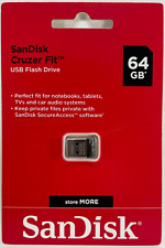 Sandisk - SDCZ33-064G-A46 - Cruzer Fit USB Flash Drive, 64 GB - Black picture