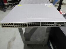 Cisco WS-C3850-48T-S Switch 48-Port PoE+ PSU 350 /w C3850-NM-4-10G Module Tested picture