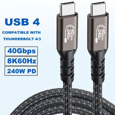 Thunderbolt 4 3 USB-C 4.0 Cable Charger Data 40Gbps PD 240W 8K Video Display picture