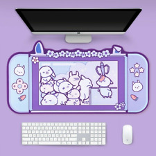 Cute Rabbit Mouse Pad- 30.5'' *16'' Large Non-Slip Rubber Base Desk Pad Mat picture