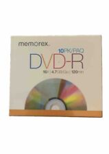 New Memorex DVD-R 10 Pack in Jewel Cases Factory Sealed 16× 4.7 GB/Go 120 min picture