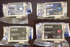 SET OF 4 NEW Genuine Sealed Bag Epson 48 K C M LM Ink Cartridges NO OUTER BOX picture