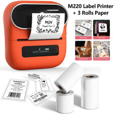 Phomemo M220 Label Printer Label Makers Portable Thermal Printer & 3 Rolls Paper picture