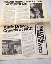 Vintage Altair Computer NOTES newsletter June 1976 picture