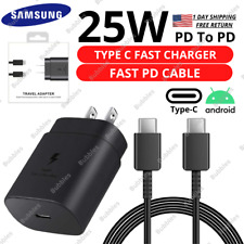 USB-C to Type C Cable Data Sync 25W Fast Charger Plug Adapter For Samsung Galaxy picture
