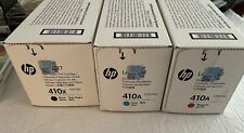 HP 410A 3-pack Cyan/Magenta/Black Original LaserJet Toner Cartridges New Unopene picture