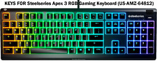 KEYS FOR Steelseries Apex 3 RGB Gaming Keyboard (US-AMZ-64812) picture