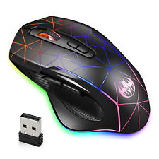 2.4GHz Wireless Gaming Mouse 7 Color USB Rechargeable Optical Mice for PC Laptop picture