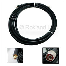RP-SMA Male N-Male 400 grade coaxial Wi-Fi antenna extension cable 5m 16ft Alfa picture