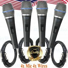 4X Professional Wired Dynamic Vocal Studio Microphone HandHeld Mic with XLR 3Pin picture