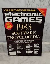 RARE #1 FIRST ANNUAL Electronic Games 1983 Software Encyclopedia Magazine L👀K💥 picture