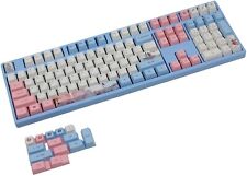 (Only Keycaps) 104+24 XDA Keycaps Set PBT Dye Sub(red and blue) picture