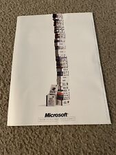 Vintage 1994 MICROSOFT WINDOWS COMPUTER SOFTWARE BROCHURE PRINT AD 8-PAGE 1990s picture
