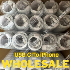 Wholesale Lot For iPhone 14 13 12 11 Pro XR 8 Fast Charger PD USB C Type C Cable picture