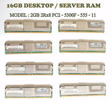 Hynix 2GB 2Rx8 PC2-5300F-555-11 RAM,  2GB RAM x 8 PIECES = 16GB RAM TOTAL. picture