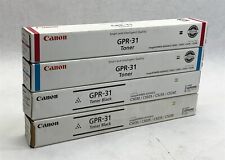 Canon GPR-31 2*Black Cyan Magenta Toner Cartridge Genuine NEW Sealed Lot of 4 picture